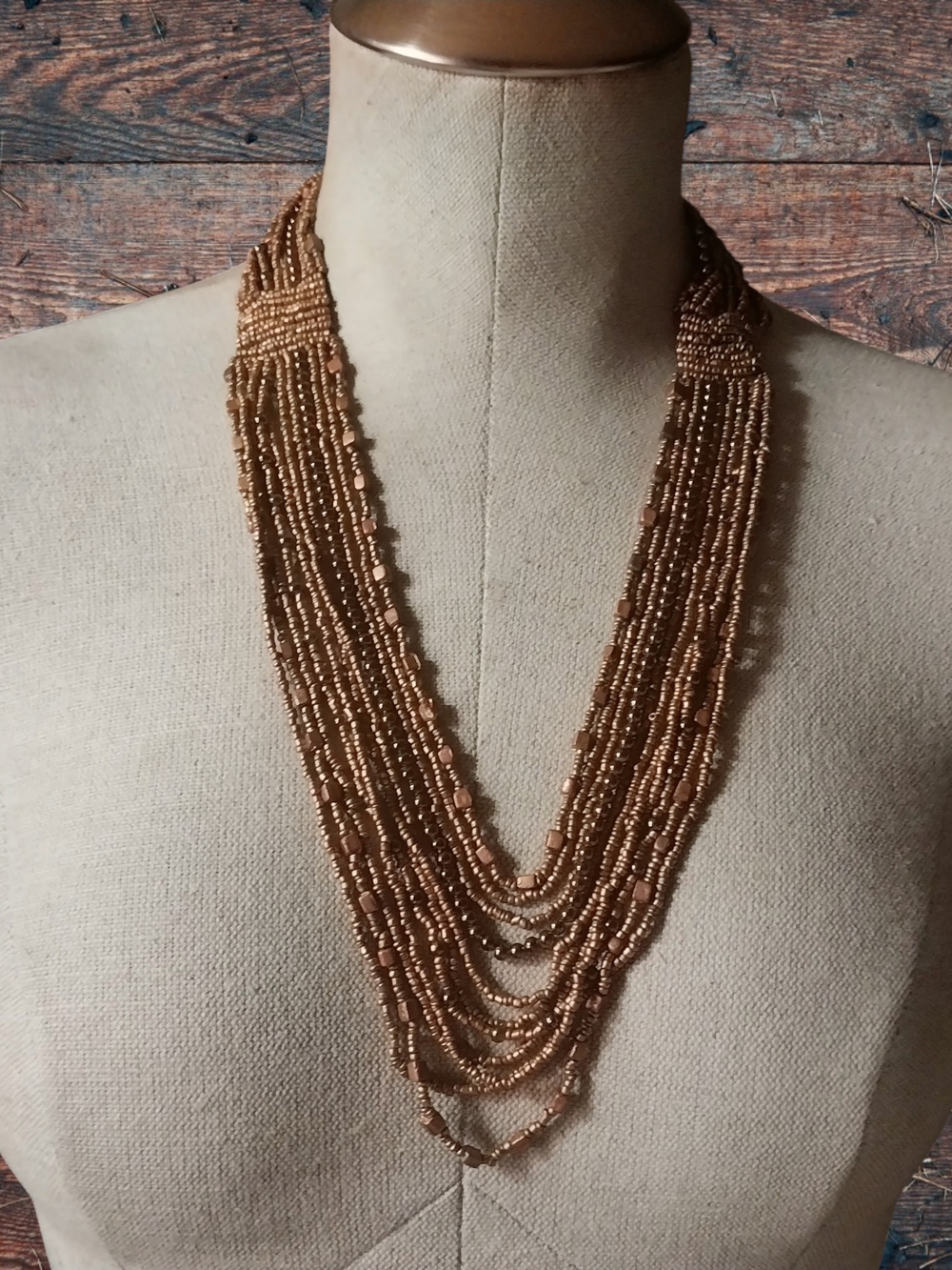 Multi-Strand Beaded Necklace
